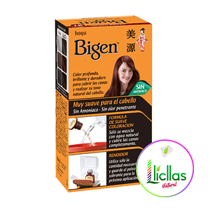 Bigen 37 Caoba Oscuro X 6g Tinte Para Cabello Cejas Barba