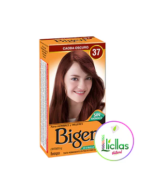 Bigen 37 Caoba Oscuro X 6g Tinte Para Cabello Cejas Barba