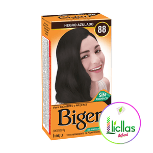 Bigen 88 Negro Azulado X 6g Tinte Para Cabello Cejas Barba