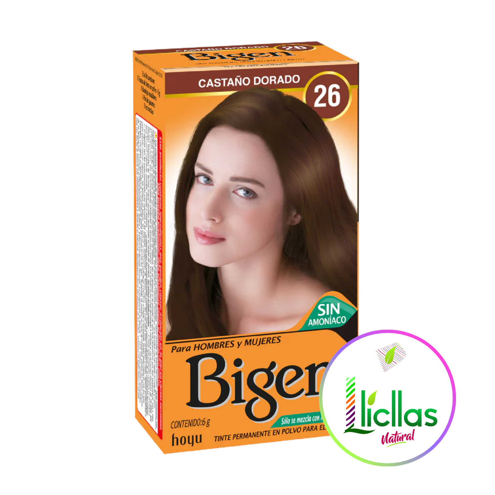Kit Tinte Bigen  Tinte Para Cabello Tono 26 Castaño Dorado Para Cabello 1