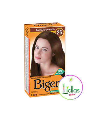 Kit Tinte Bigen  Tinte Para Cabello Tono 26 Castaño Dorado Para Cabello
