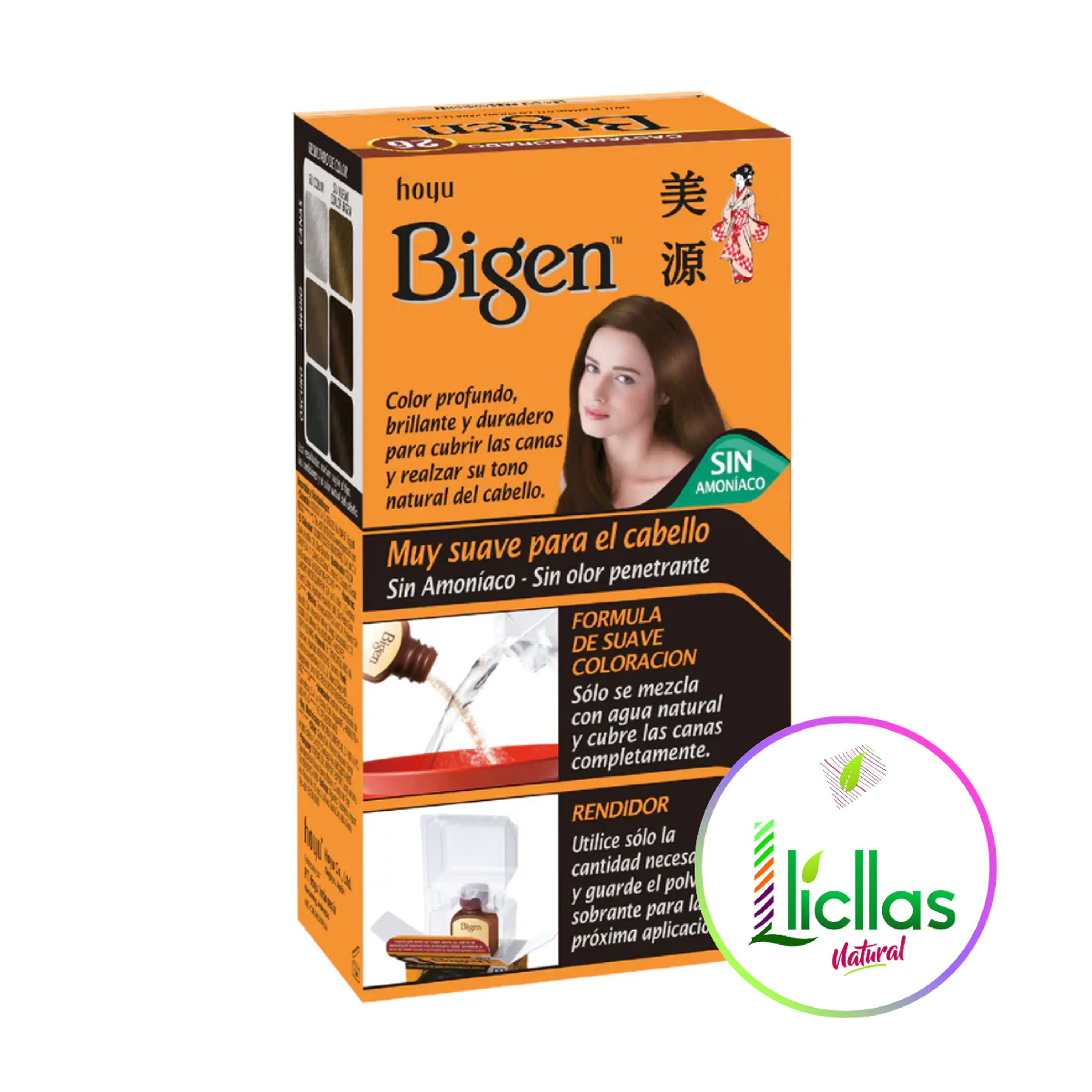 Kit Tinte Bigen  Tinte Para Cabello Tono 26 Castaño Dorado Para Cabello 2