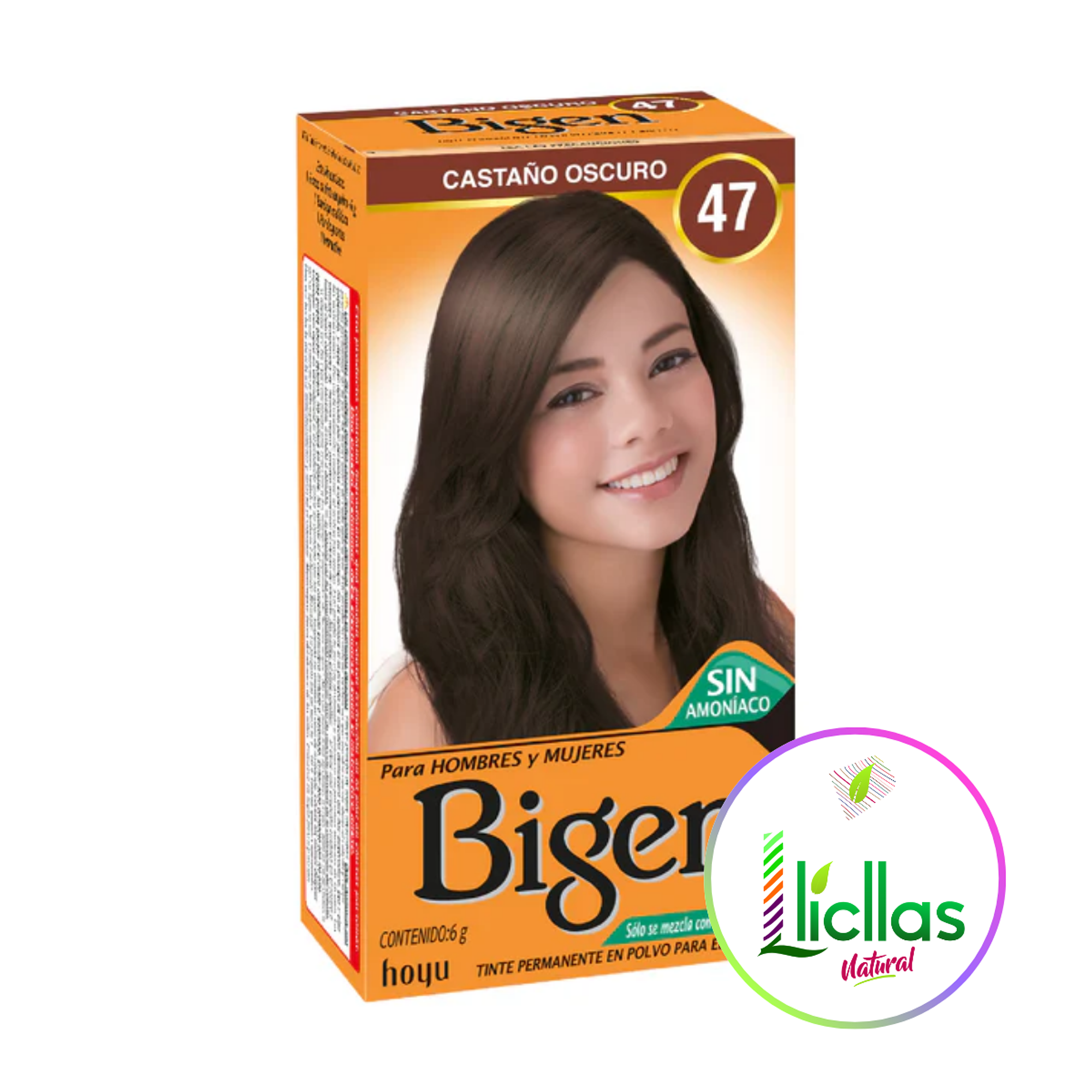 Bigen 47 Castaño Oscuro X 6g Tinte Para Cabello Cejas Barba 1