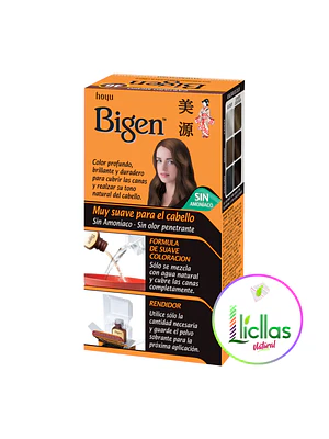 Bigen 46 Castaño Mediano X 6g Tinte Para Cabello Cejas Barba