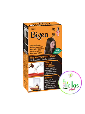 Bigen 56 Negro Claro X 6g Tinte Para Cabello Cejas Barba