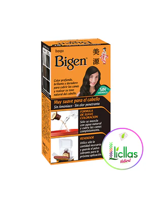 Bigen 57 Negro Suave Natural 6g Tinte Para Cabello Cejas Bar