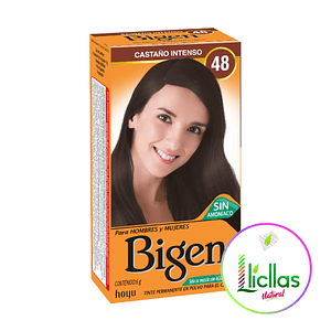 Bigen 48 Castaño Intenso X 6g Tinte Para Cabello Cejas Barba