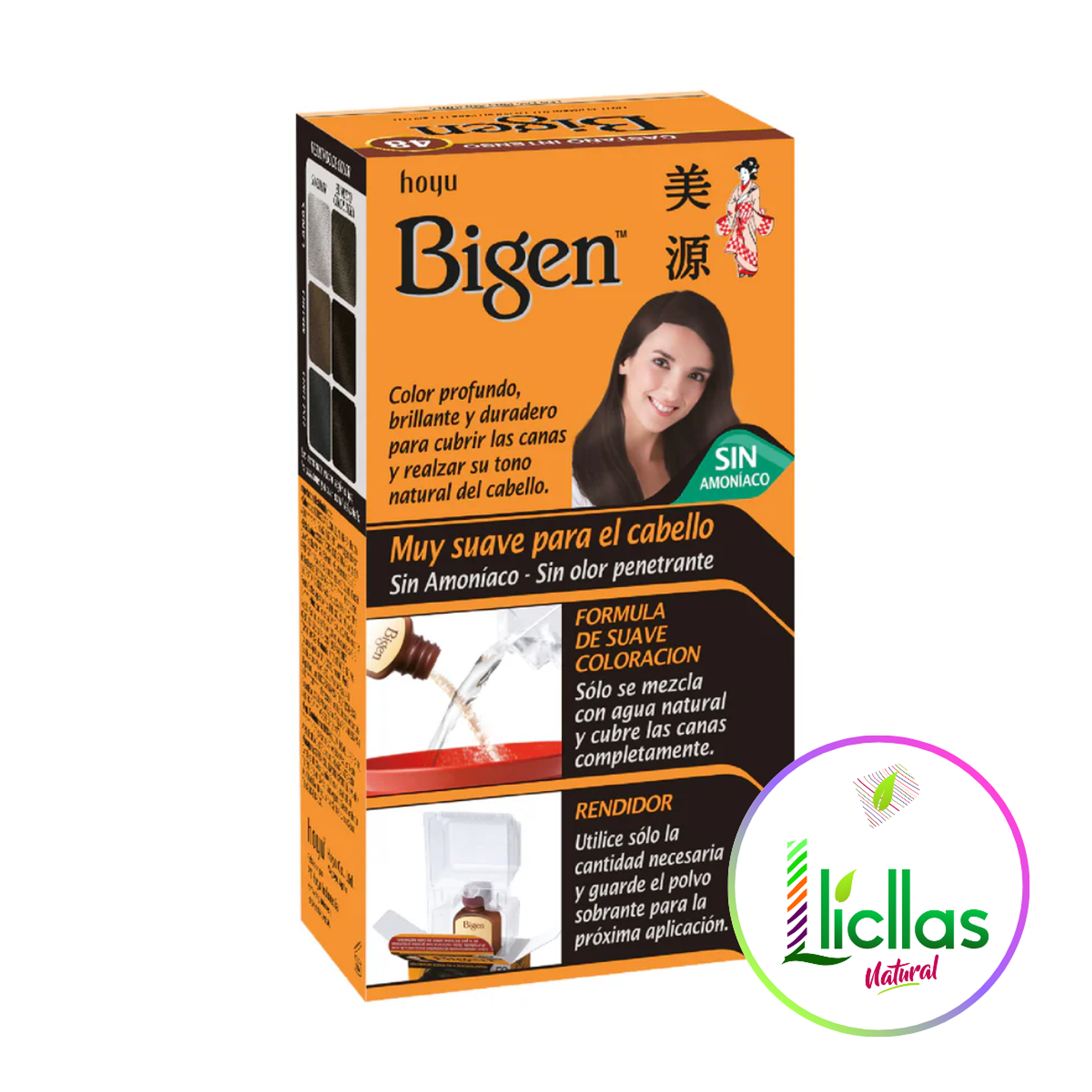 Bigen 48 Castaño Intenso X 6g Tinte Para Cabello Cejas Barba 2
