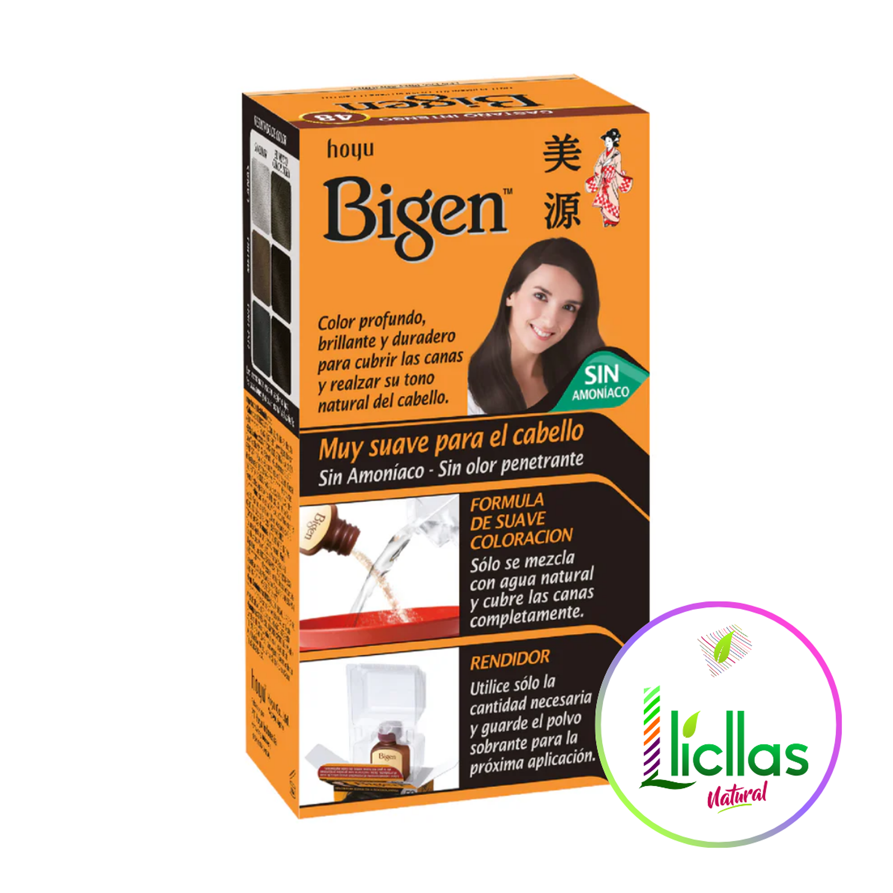 Bigen 48 Castaño Intenso X 6g Tinte Para Cabello Cejas Barba 2