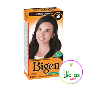 Bigen 59 Negro Oriental X 6g Tinte Para Cabello Cejas Barba