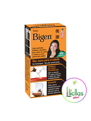 Bigen 59 Negro Oriental X 6g Tinte Para Cabello Cejas Barba