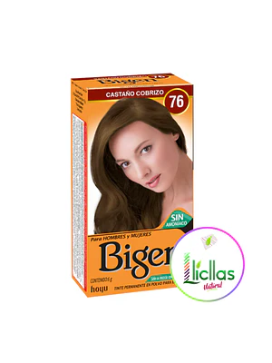 Bigen 76 Cobrizo X 6g  Tinte Para Cabello Cejas Barba