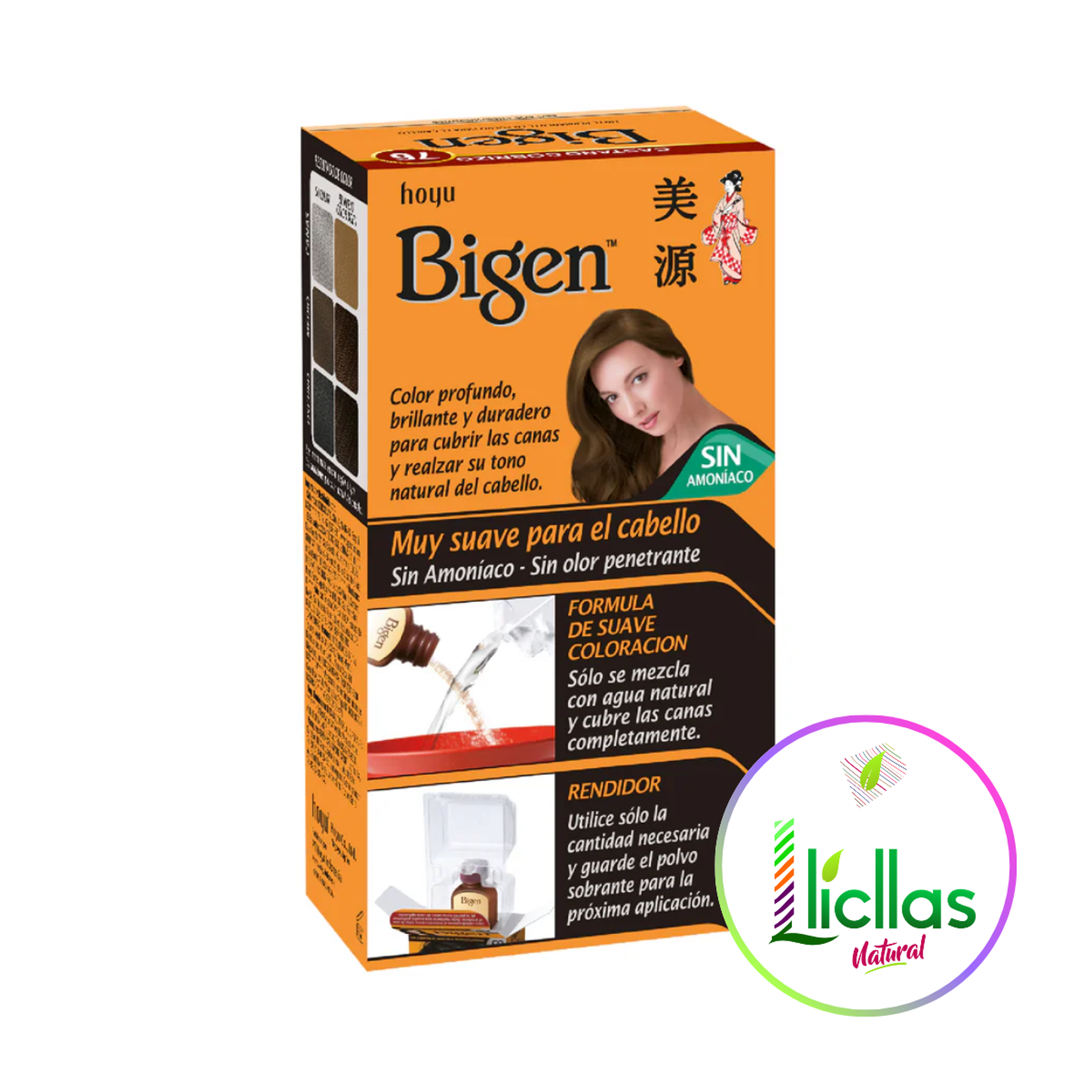 Bigen 76 Cobrizo X 6g  Tinte Para Cabello Cejas Barba 2