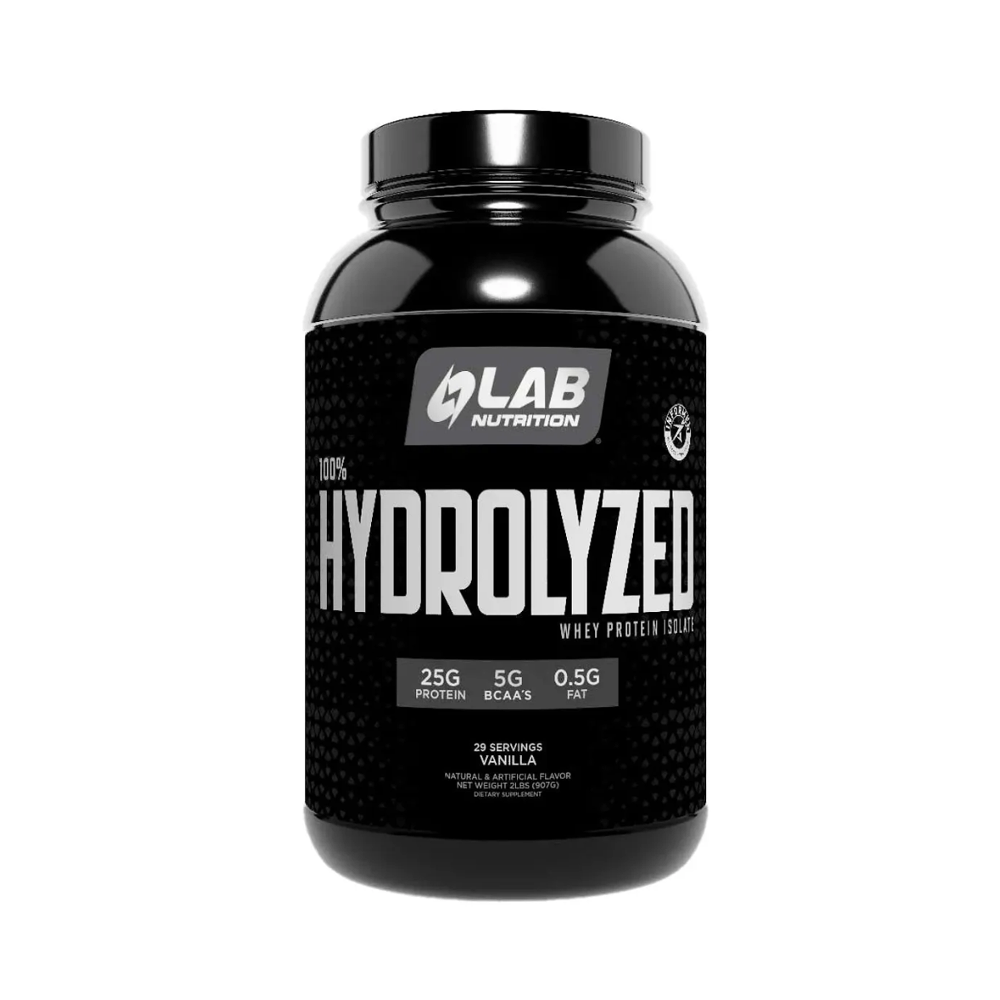 100% HYDROLYZED (whey protein ISOLATE) x 2 lb (907g) - VAINILLA 1