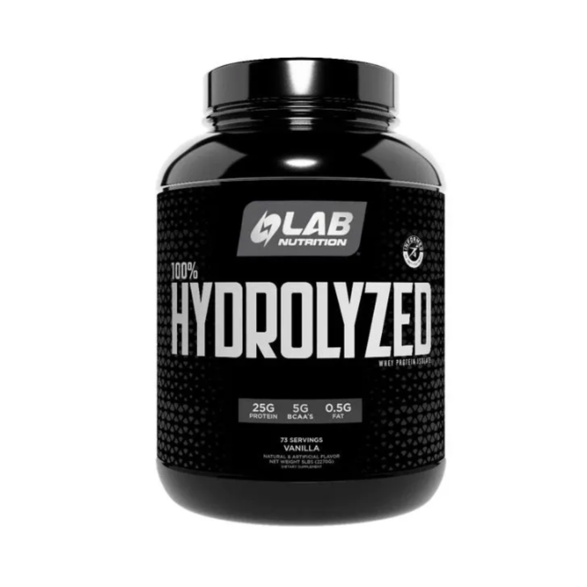 100% HYDROLYZED (whey protein ISOLATE) x 5 lb (2270g) - VAINILLA 1