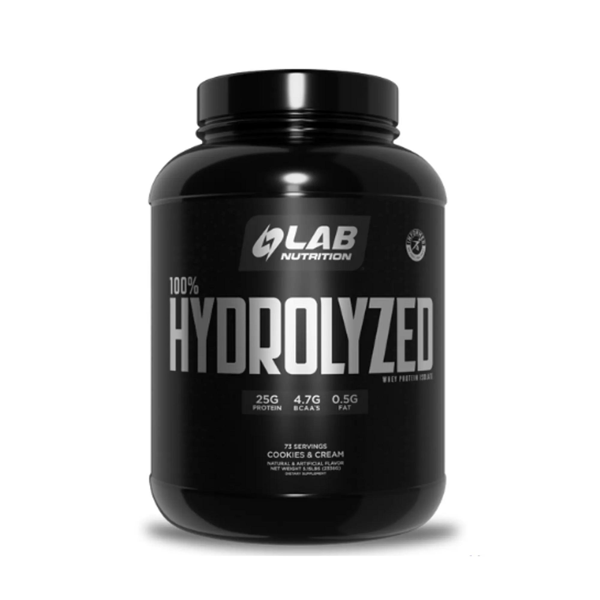 100% HYDROLYZED (whey protein ISOLATE) x 5,15 lb (2336 g) - COOKIES & CREM 1