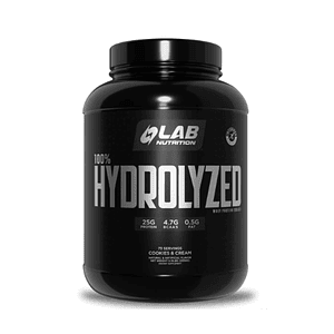 100% HYDROLYZED (whey protein ISOLATE) x 5,15 lb (2336 g) - COOKIES & CREM