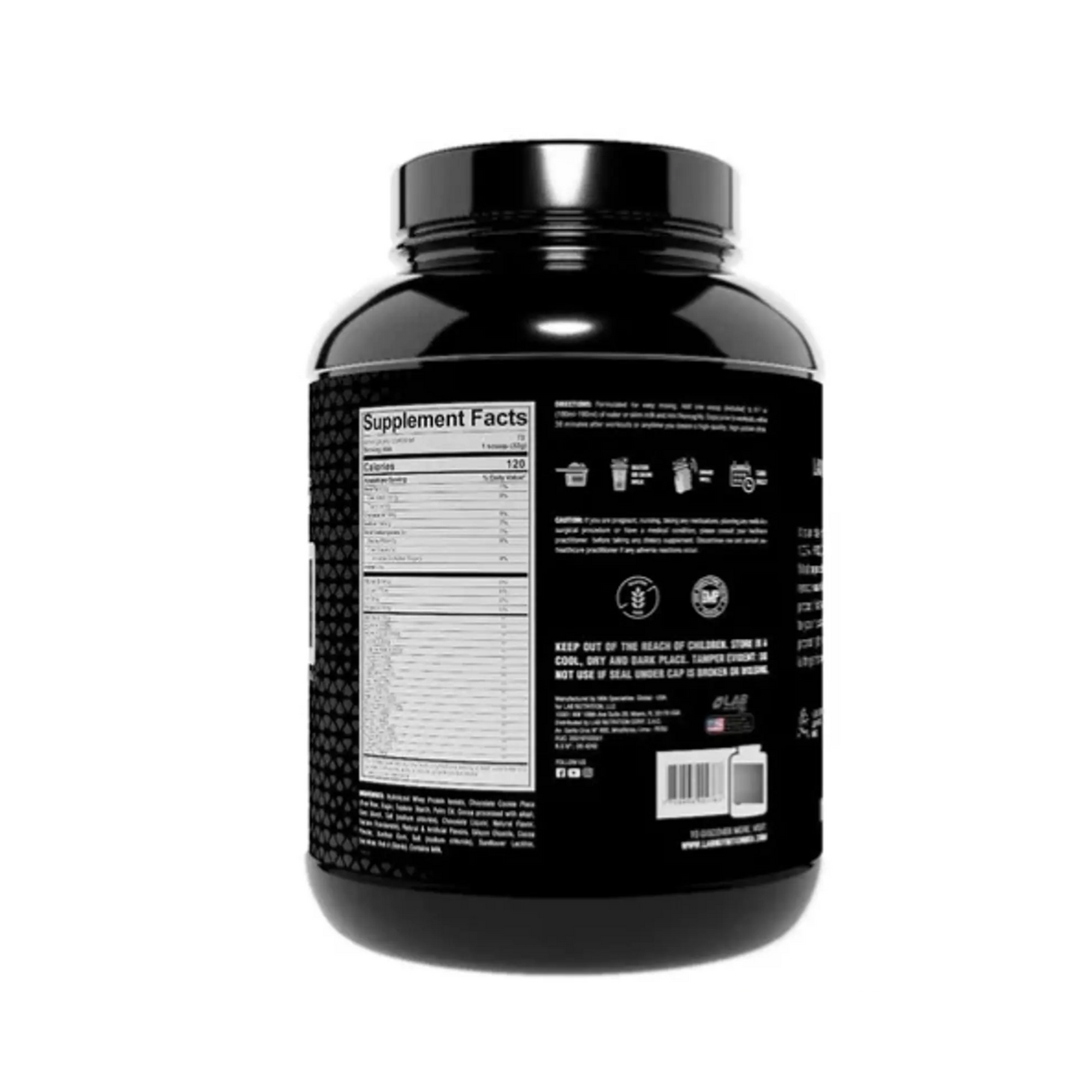 100% HYDROLYZED (whey protein ISOLATE) x 5,15 lb (2336 g) - COOKIES & CREM 2