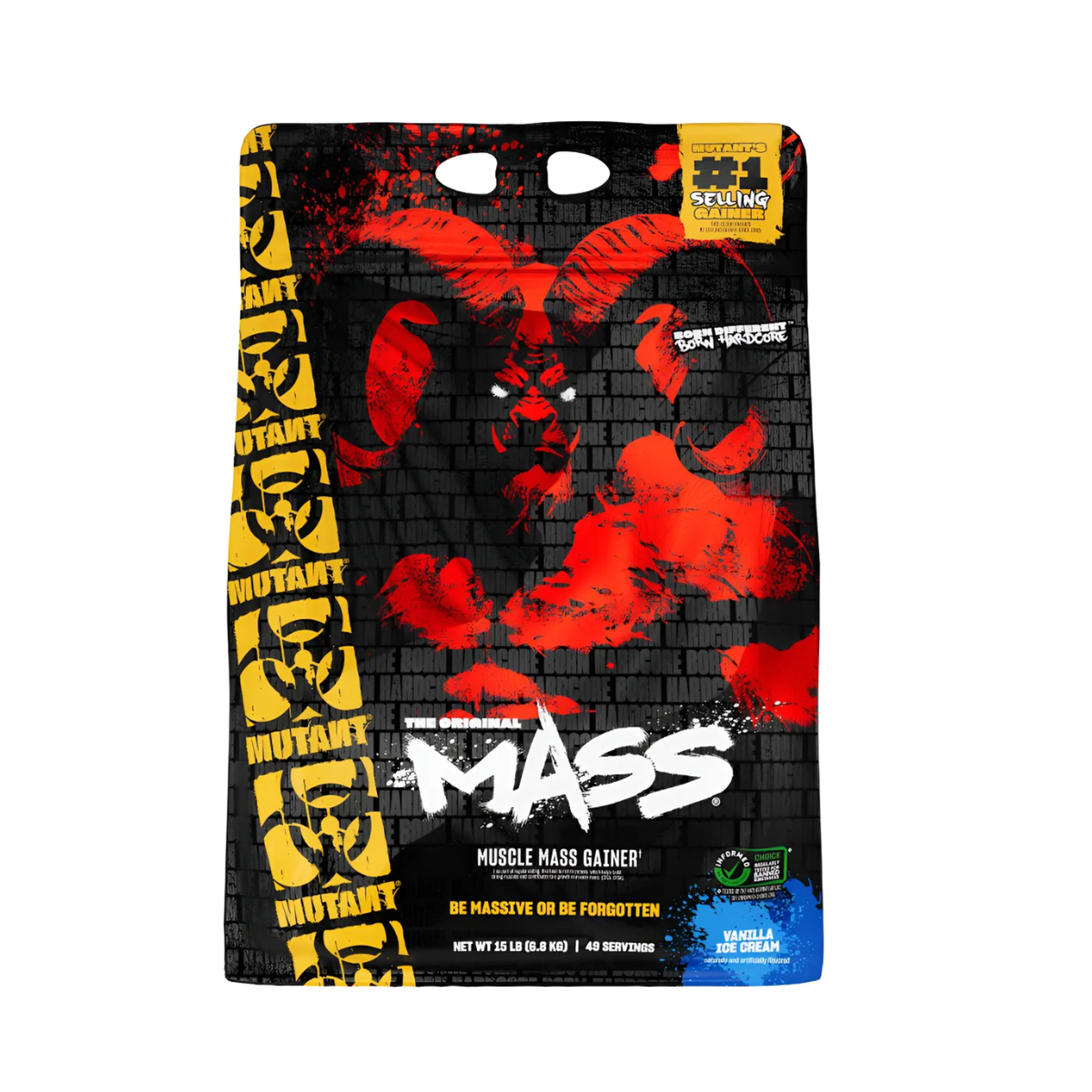 MASS x 15 libras ( 6.8 kg) pote - VAINILLA 1