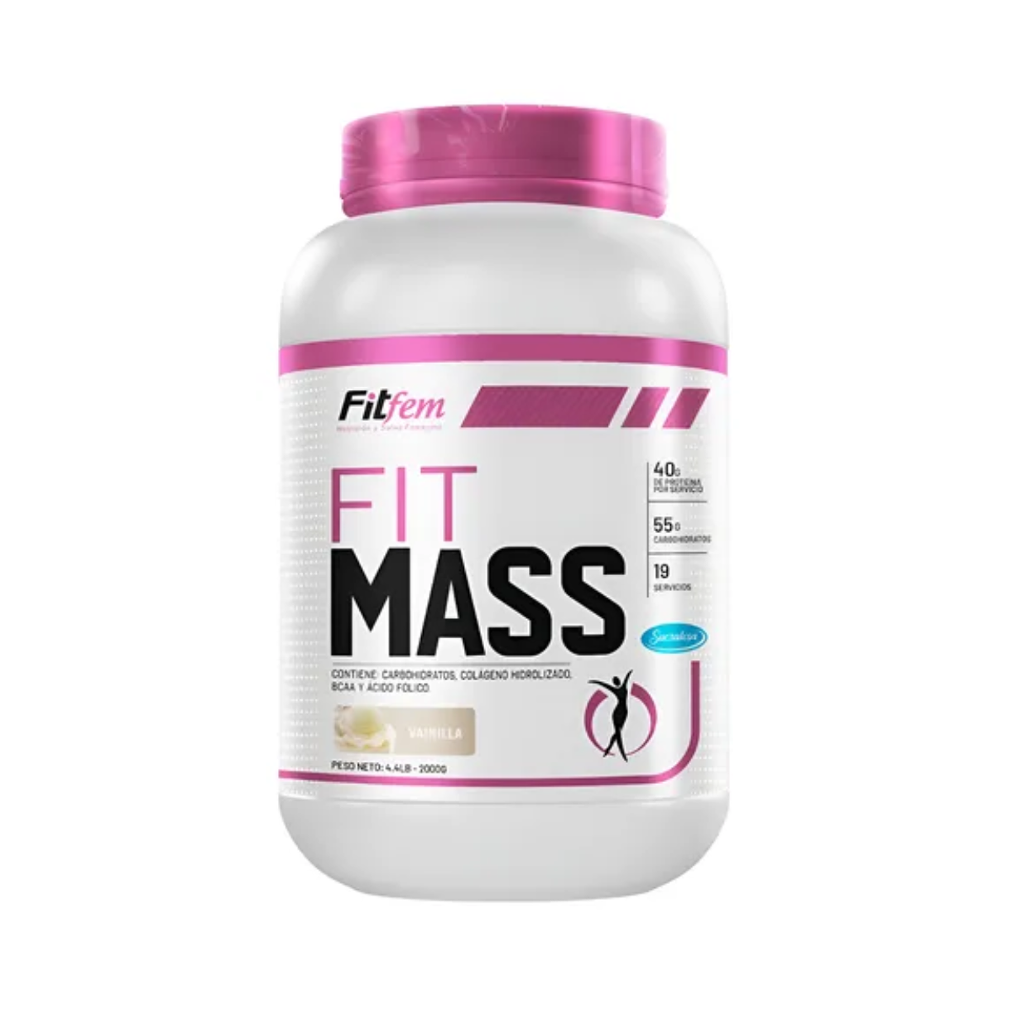 FIT MASS x 2000 g pote - CHOCOLATE 1