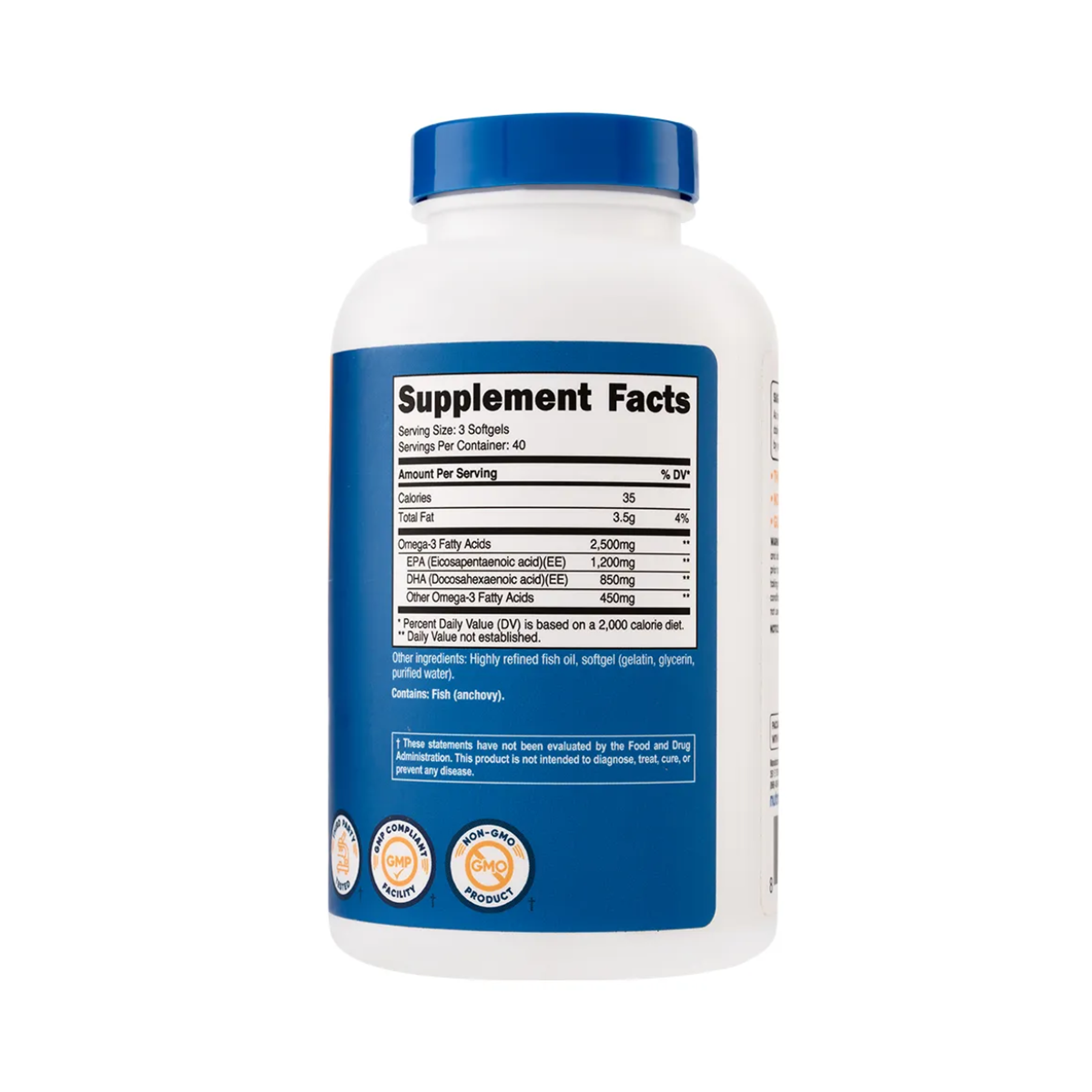 OMEGA 3 - 2500 mg - fco x 120 softgel / 40 serv 4