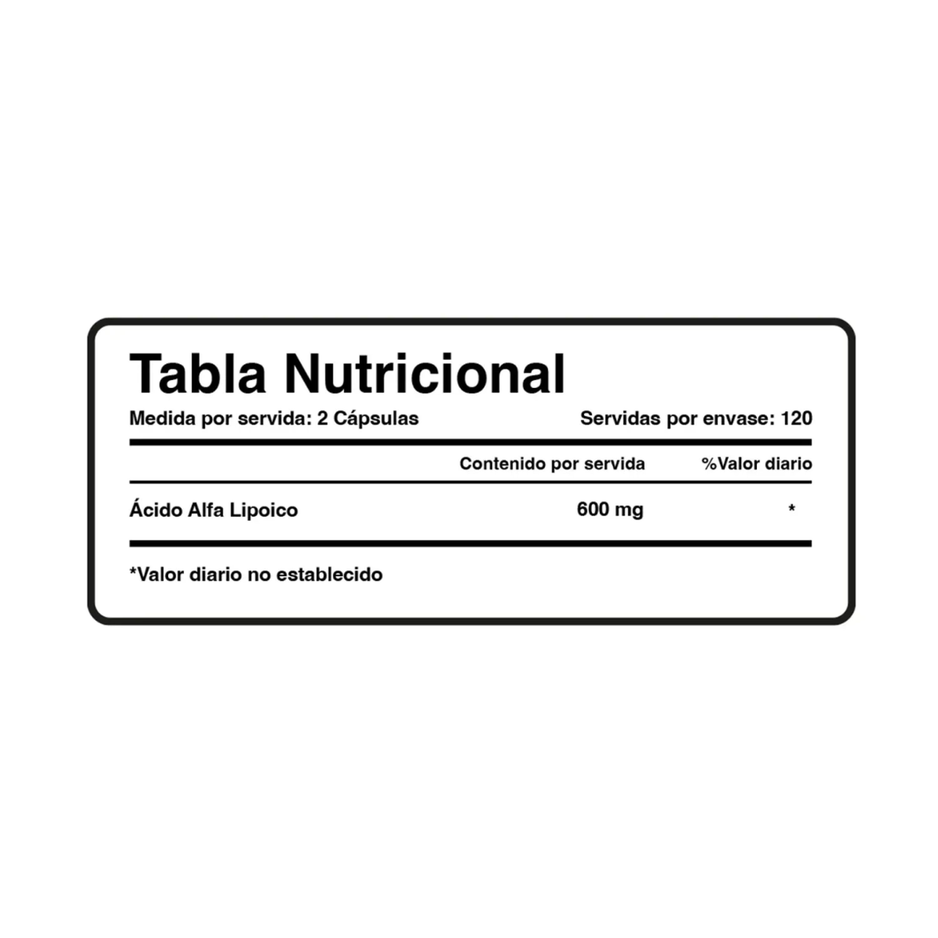 ALPHA LIPOIC ACID 600MG/FCO x 240CAPS 2