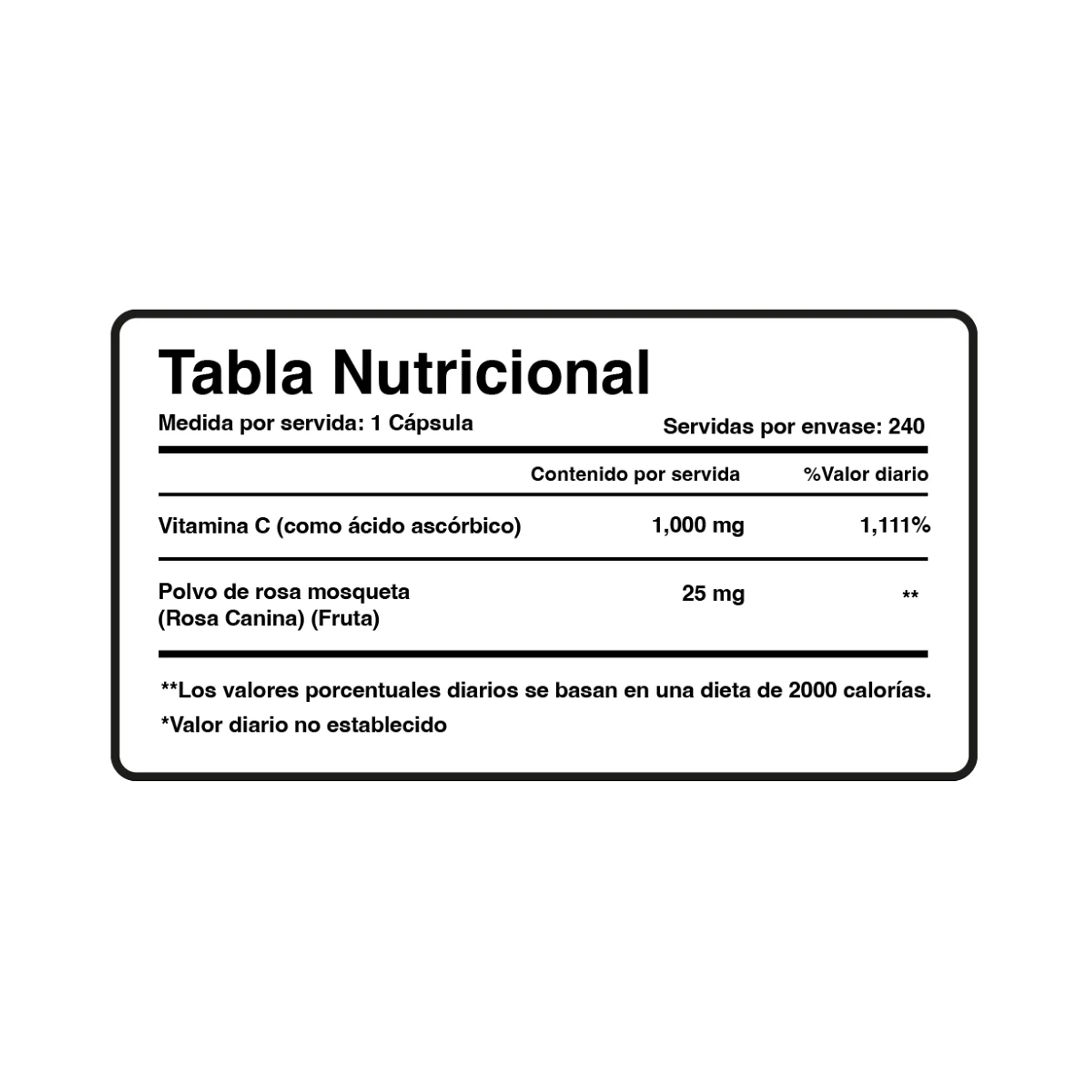 VITAMIN C 1000mg - fco 240 cap 2
