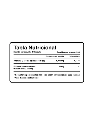 VITAMIN C 1000mg - fco 240 cap