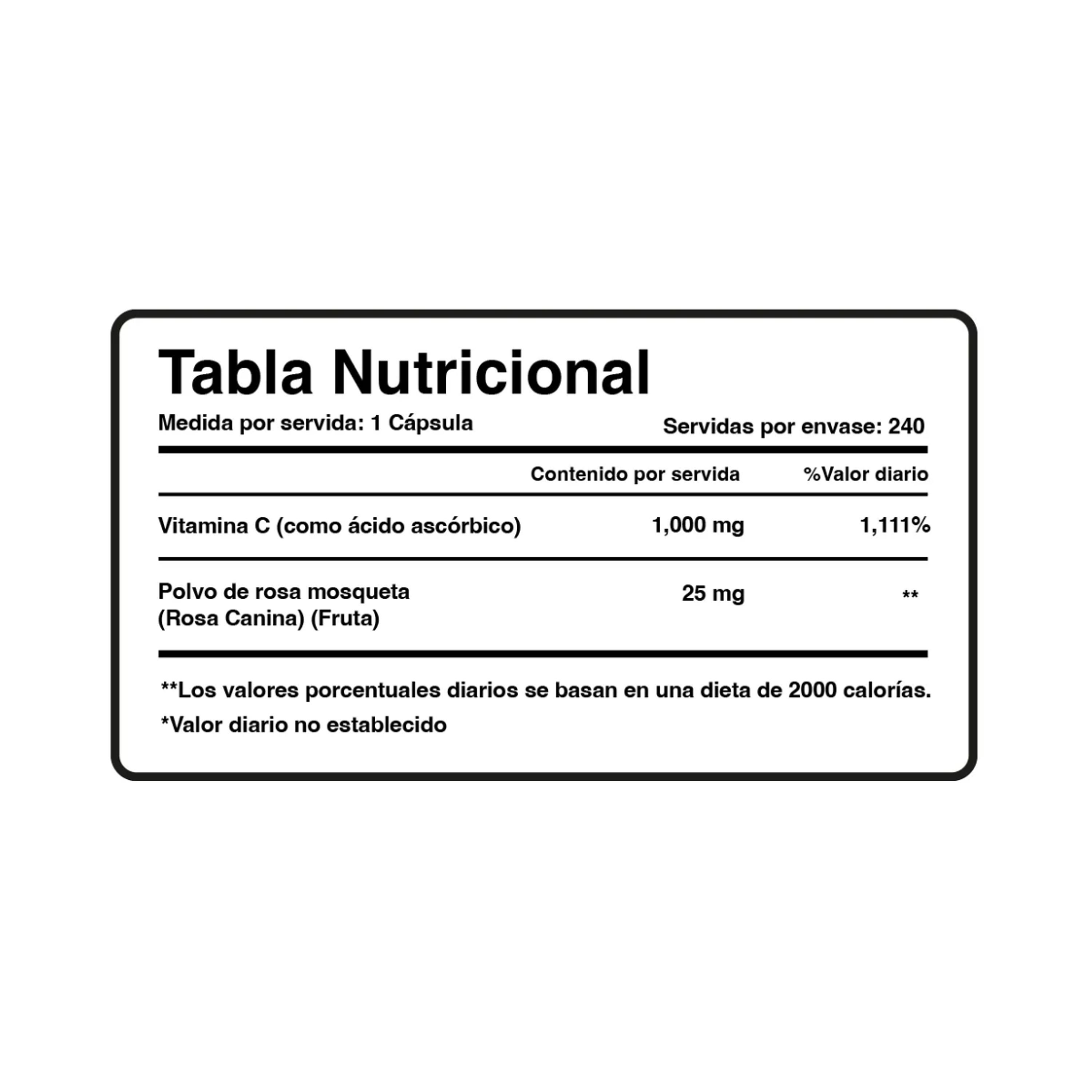 VITAMIN C 1000mg - fco 240 cap 2