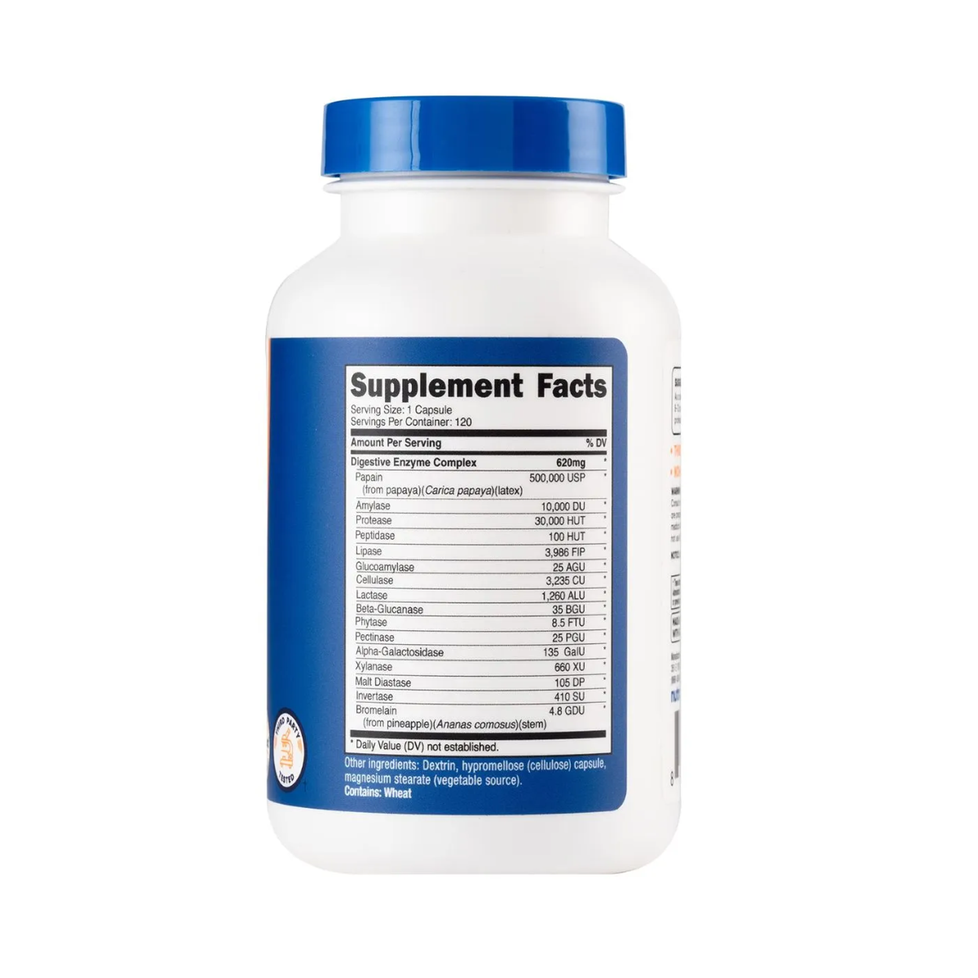 DIGESTIVE ENZYMES 620 mg (enzimas digestivas) - fco x 120 cap  4