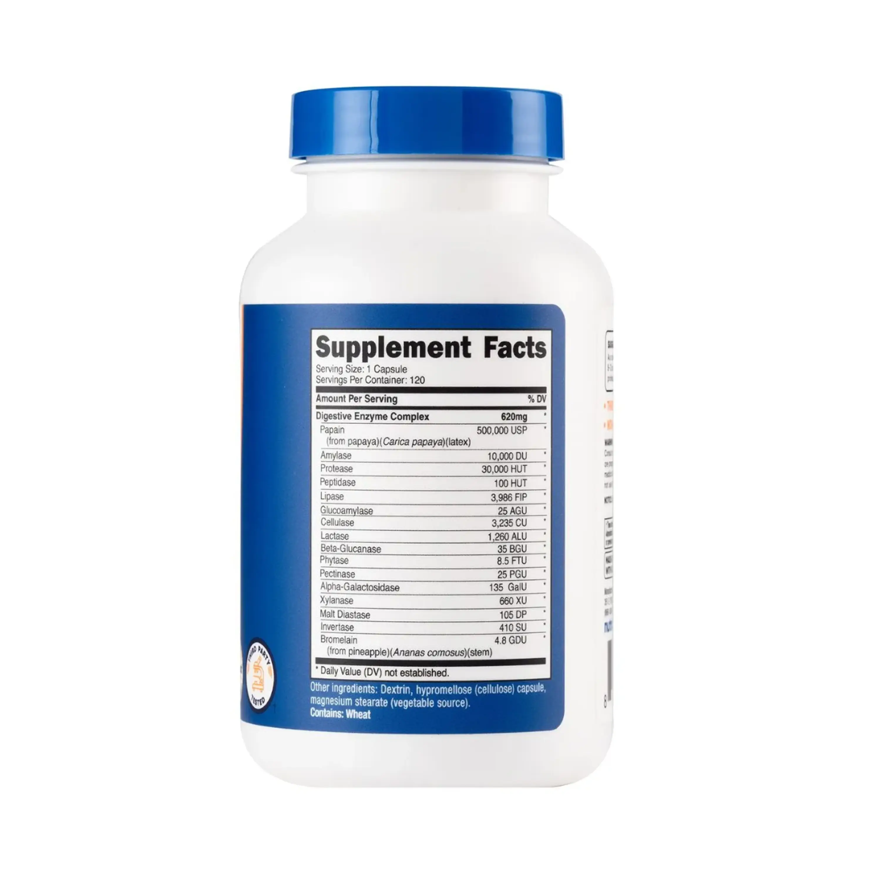 DIGESTIVE ENZYMES 620 mg (enzimas digestivas) - fco x 120 cap  4