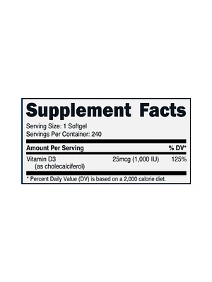 VITAMINA D3 2000 iu - fco x 240 Softgel