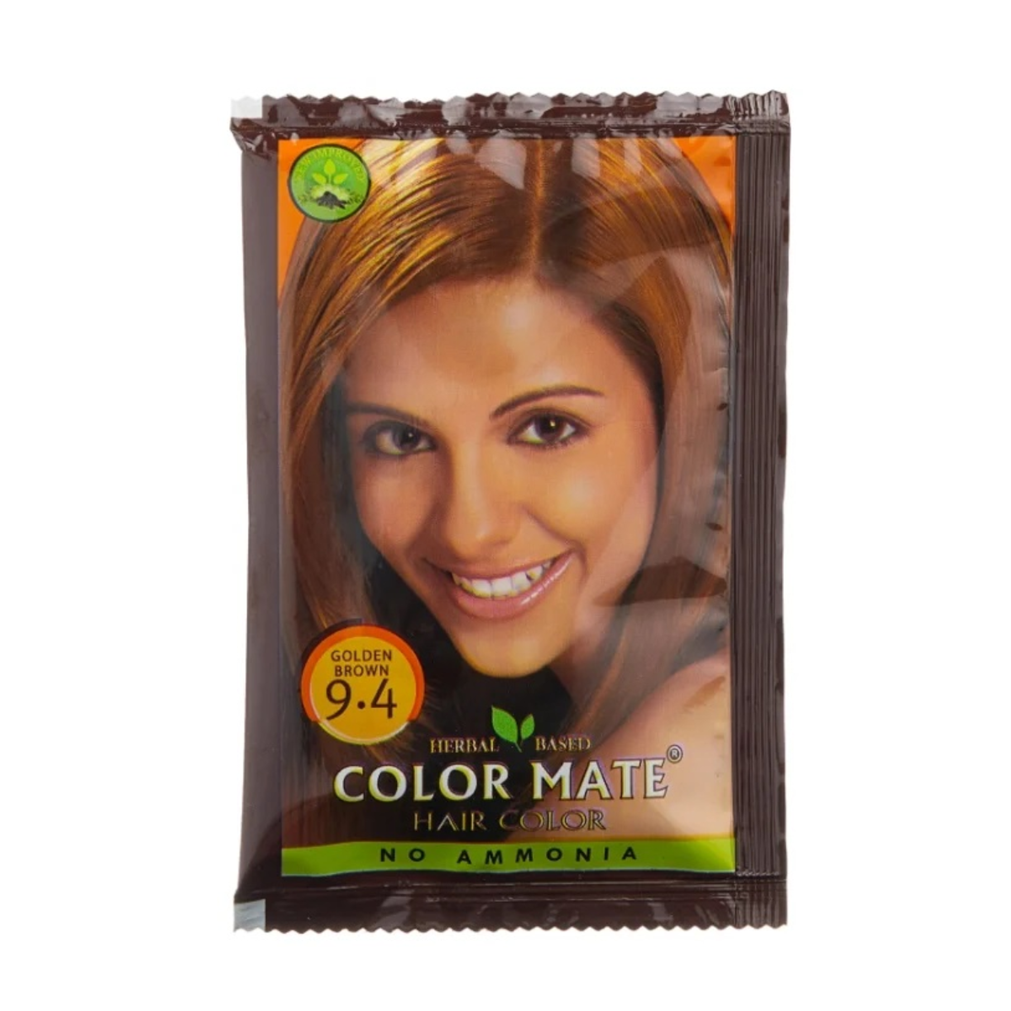 henna color mate CASTAÑO CLARO 9.4 (golden brown)  - CAJ X 5 u. 2
