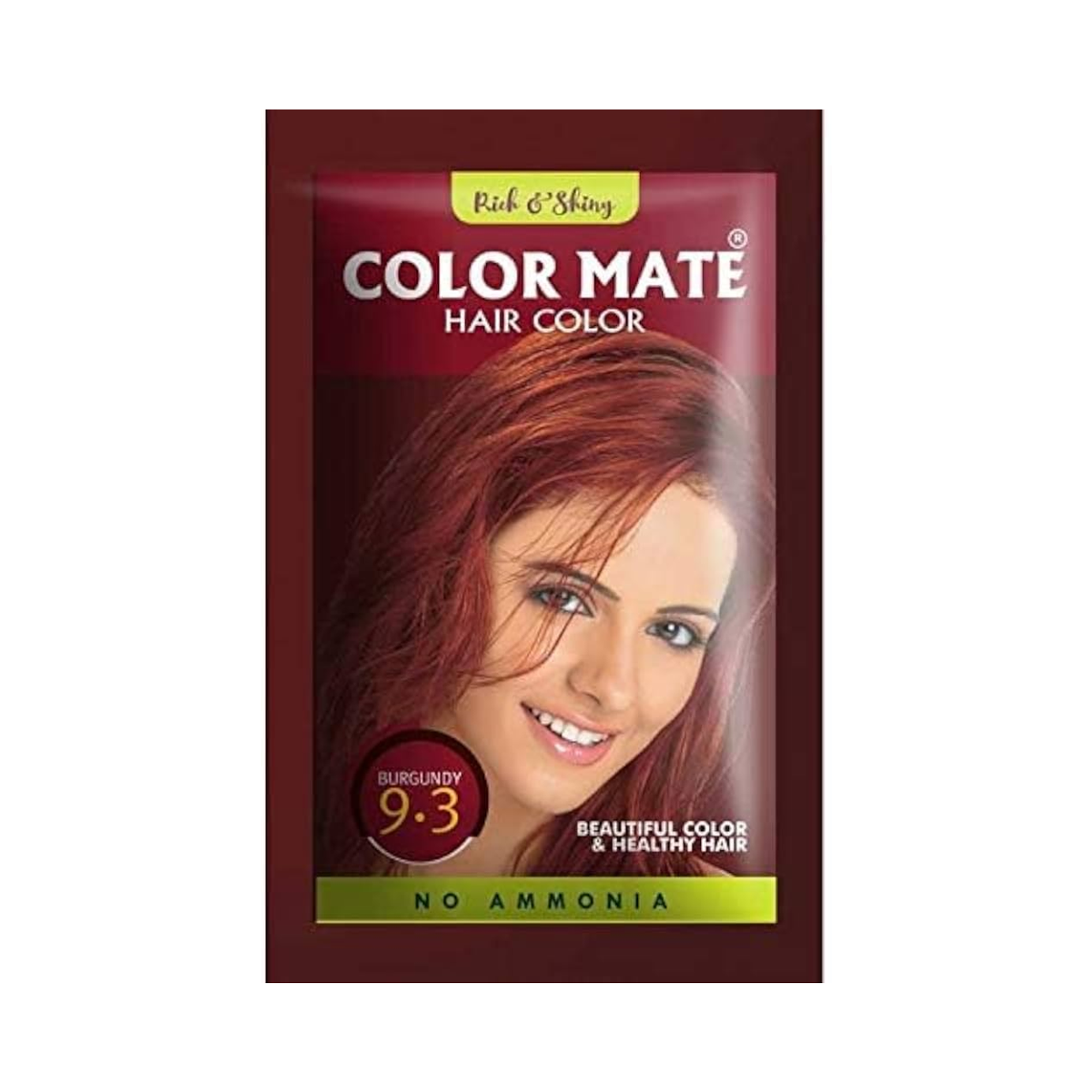 henna color mate BURGUNDY 9.3 - caj x 5 u. / borgoña 2