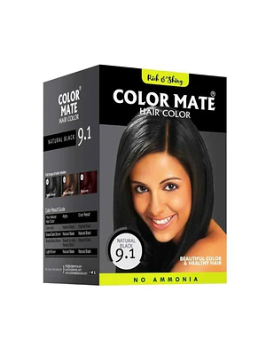 HENNA COLOR MATE BLACK 9.1 - caj x 5 u. / negro