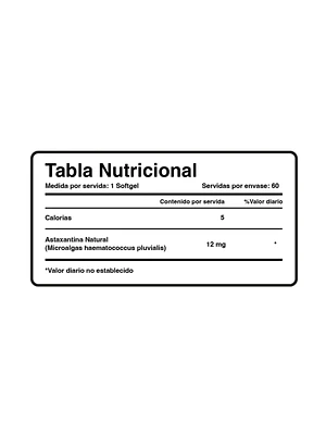ASTAXANTHIN 12 mg - fco x 60 softgel