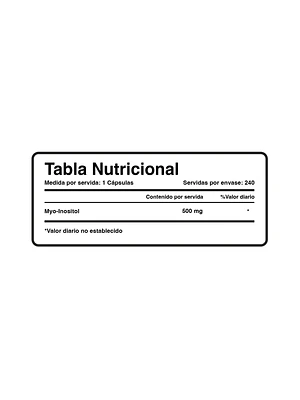 INOSITOL * 500 mg - fco x 240 cap 
