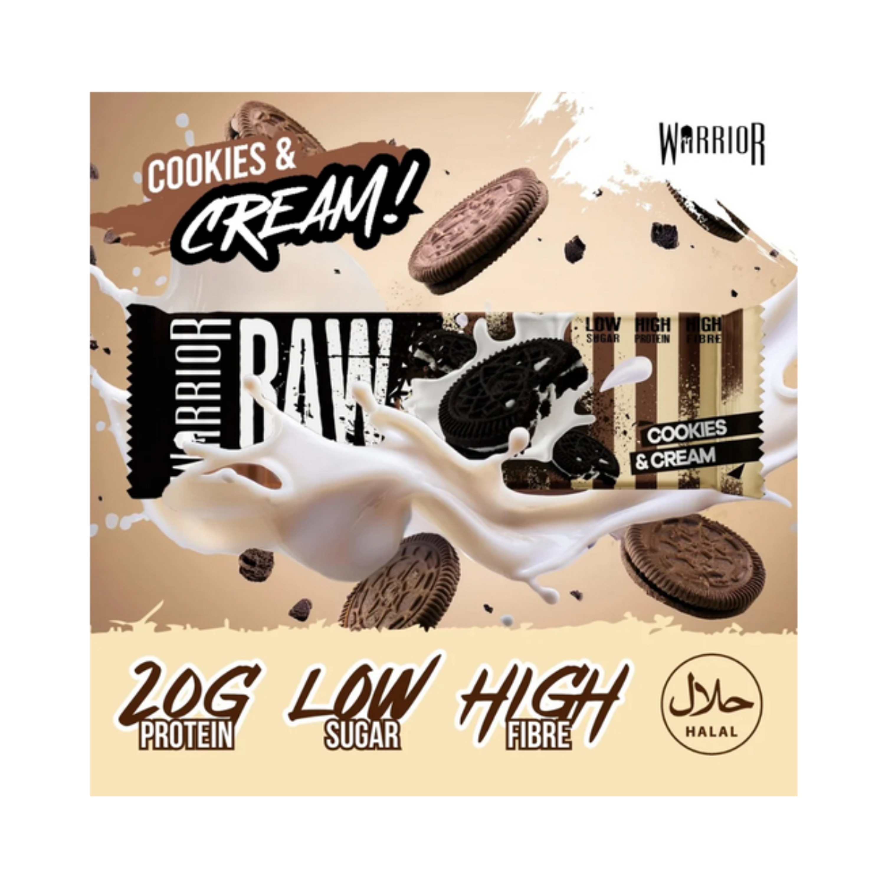PROTEINA EN BARRA 20 g - caja x 15 u - COOKIES AND CREAM 4