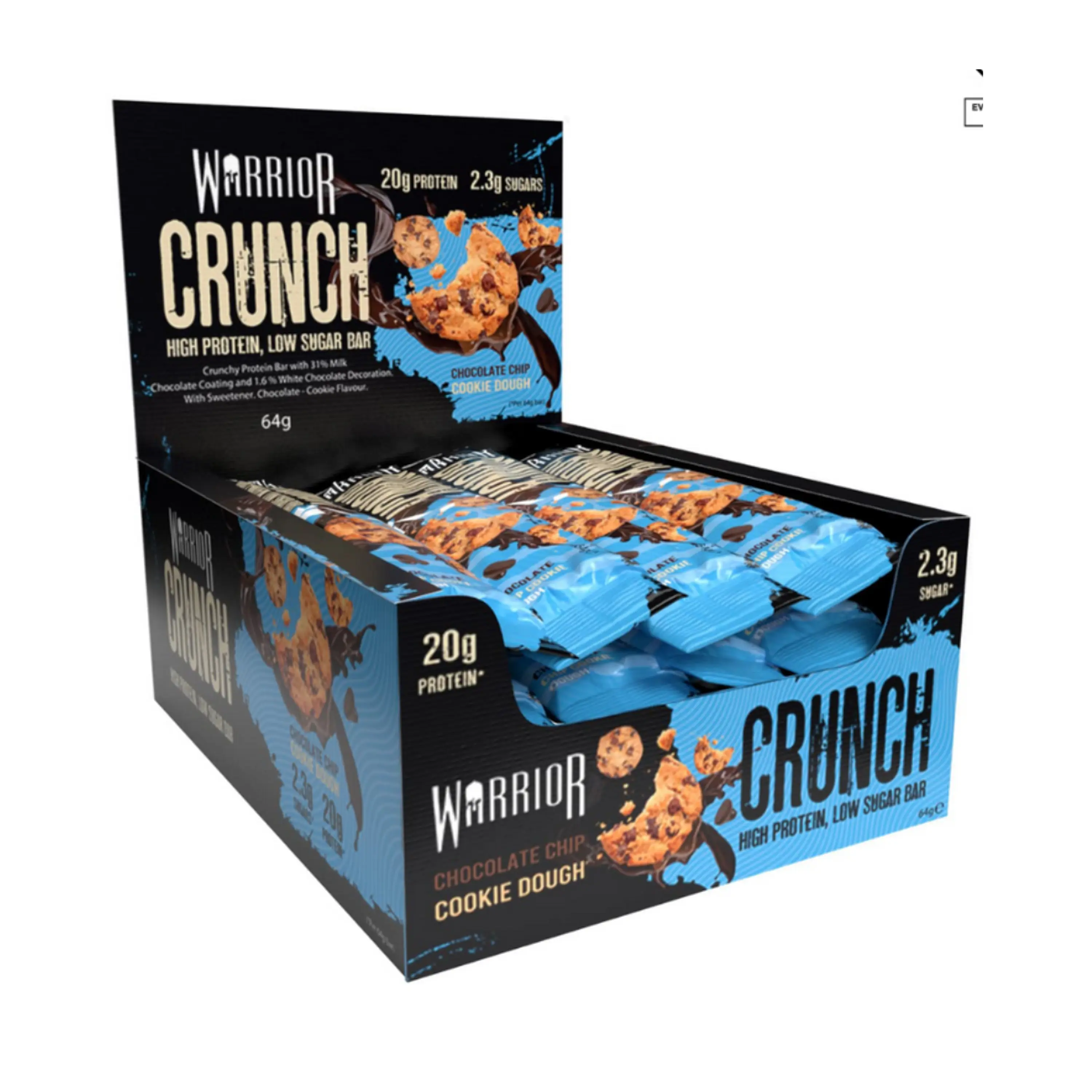 PROTEINA EN BARRA 20 g - caja x 15 u - CHOCOLATE CHIP COKIE DOUGH 1