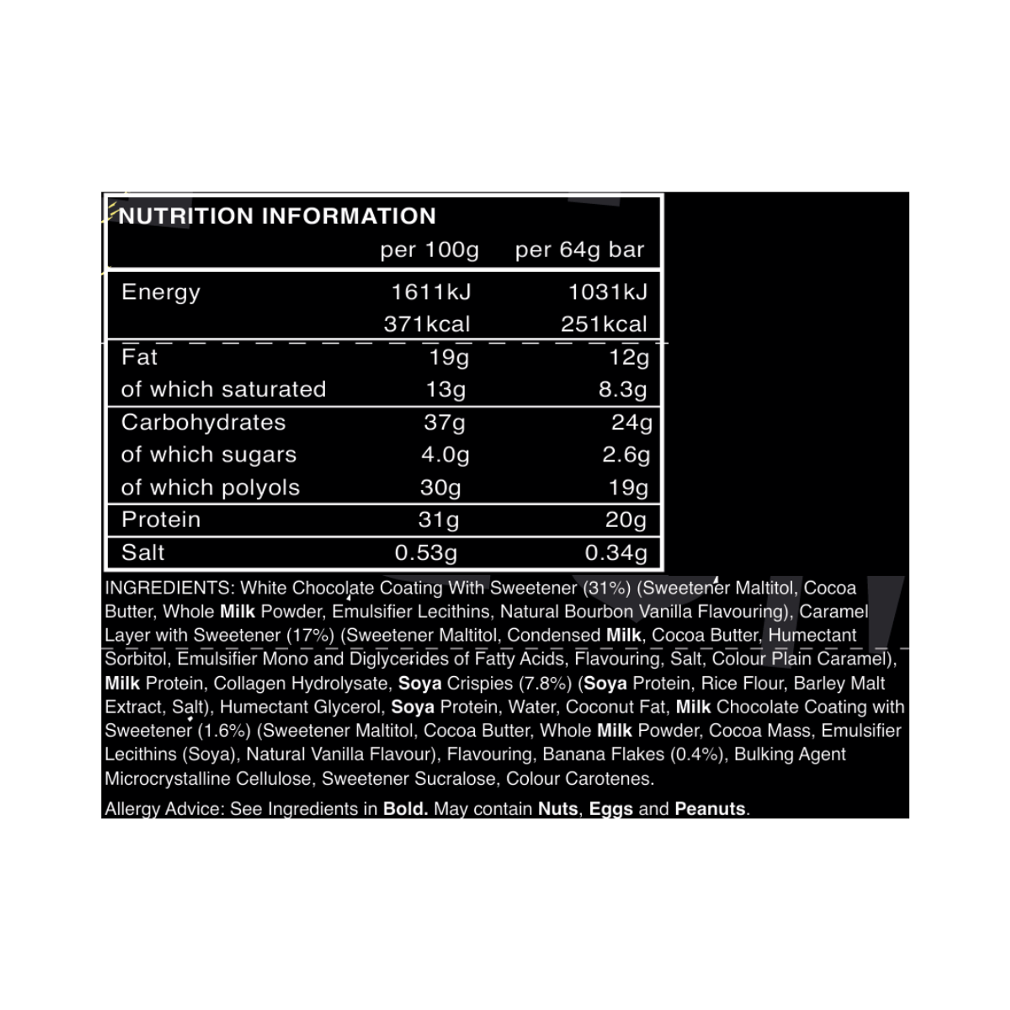 PROTEINA EN BARRA 20 g - caja x 15 u - BANOFFEE PIE 2