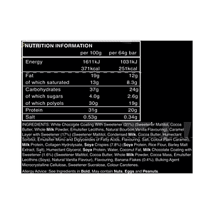 PROTEINA EN BARRA 20 g - caja x 15 u - BANOFFEE PIE