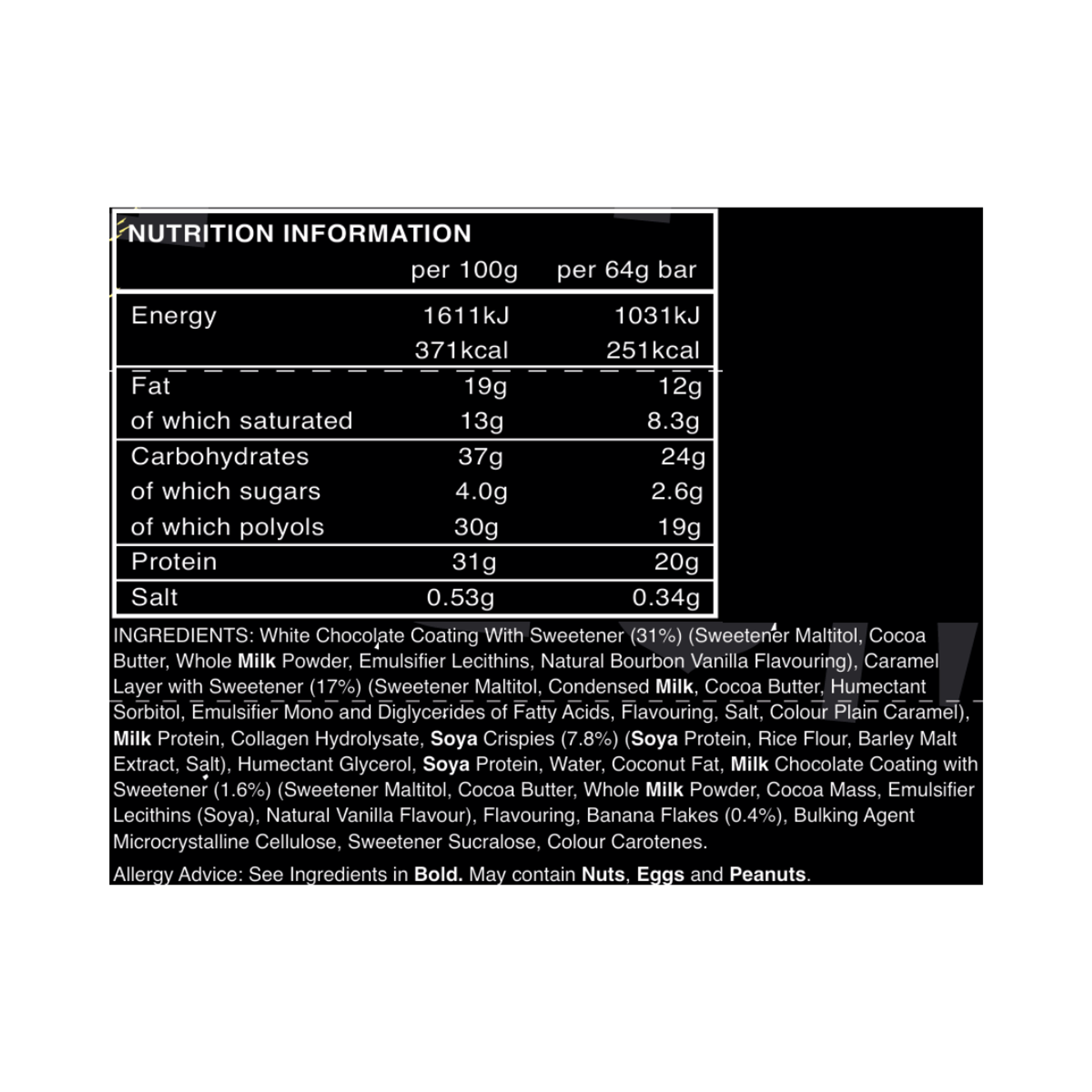 PROTEINA EN BARRA 20 g - caja x 15 u - BANOFFEE PIE 2