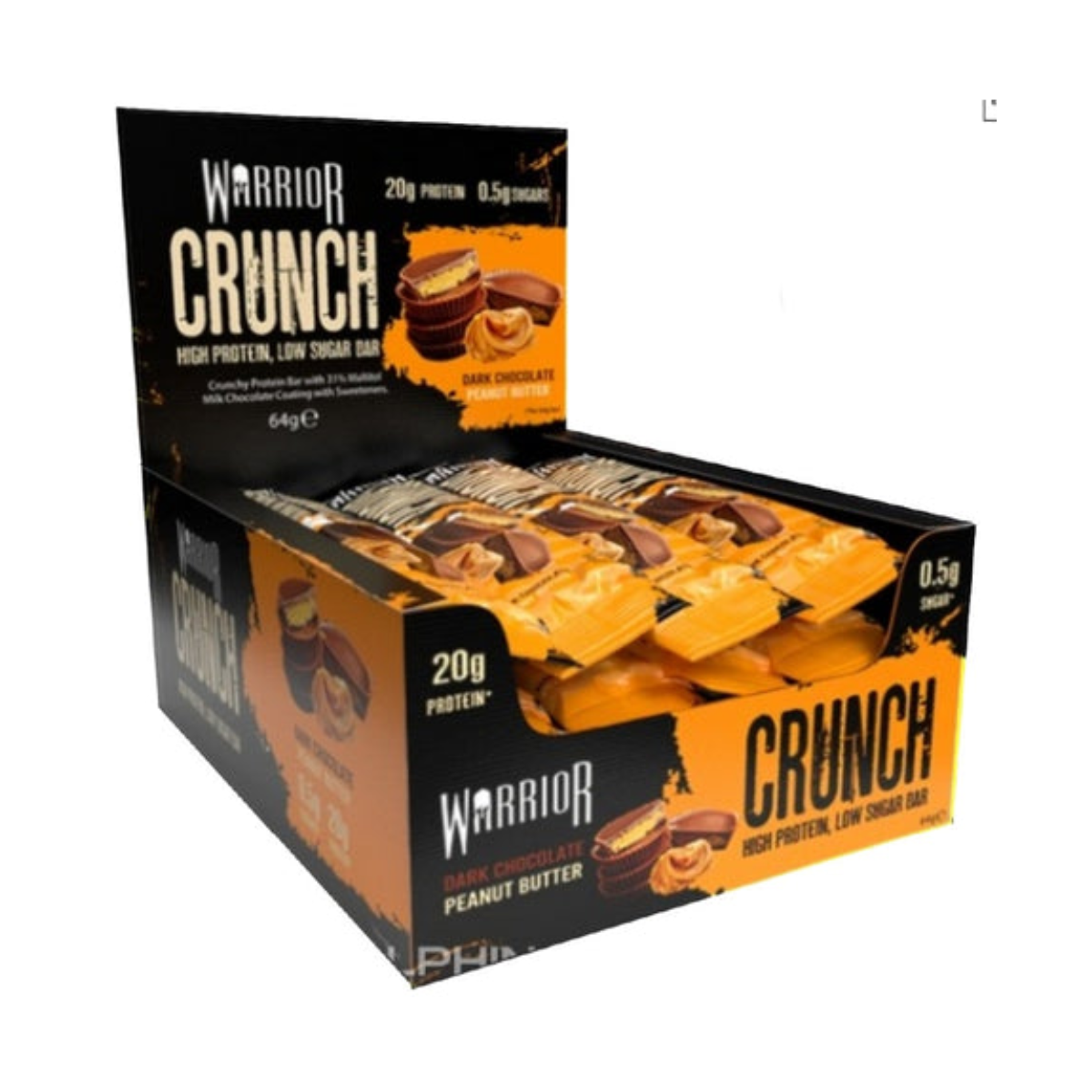 PROTEINA EN BARRA 20 g - caja x 15 u - DARK CHOCOLATE PEANUT BUTTER 1