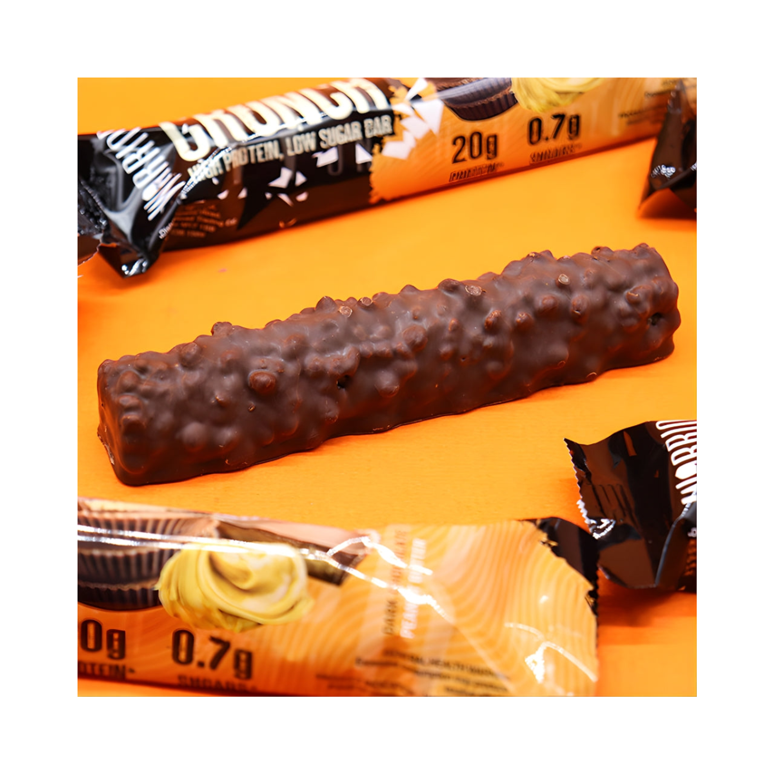 PROTEINA EN BARRA 20 g - caja x 15 u - DARK CHOCOLATE PEANUT BUTTER 3