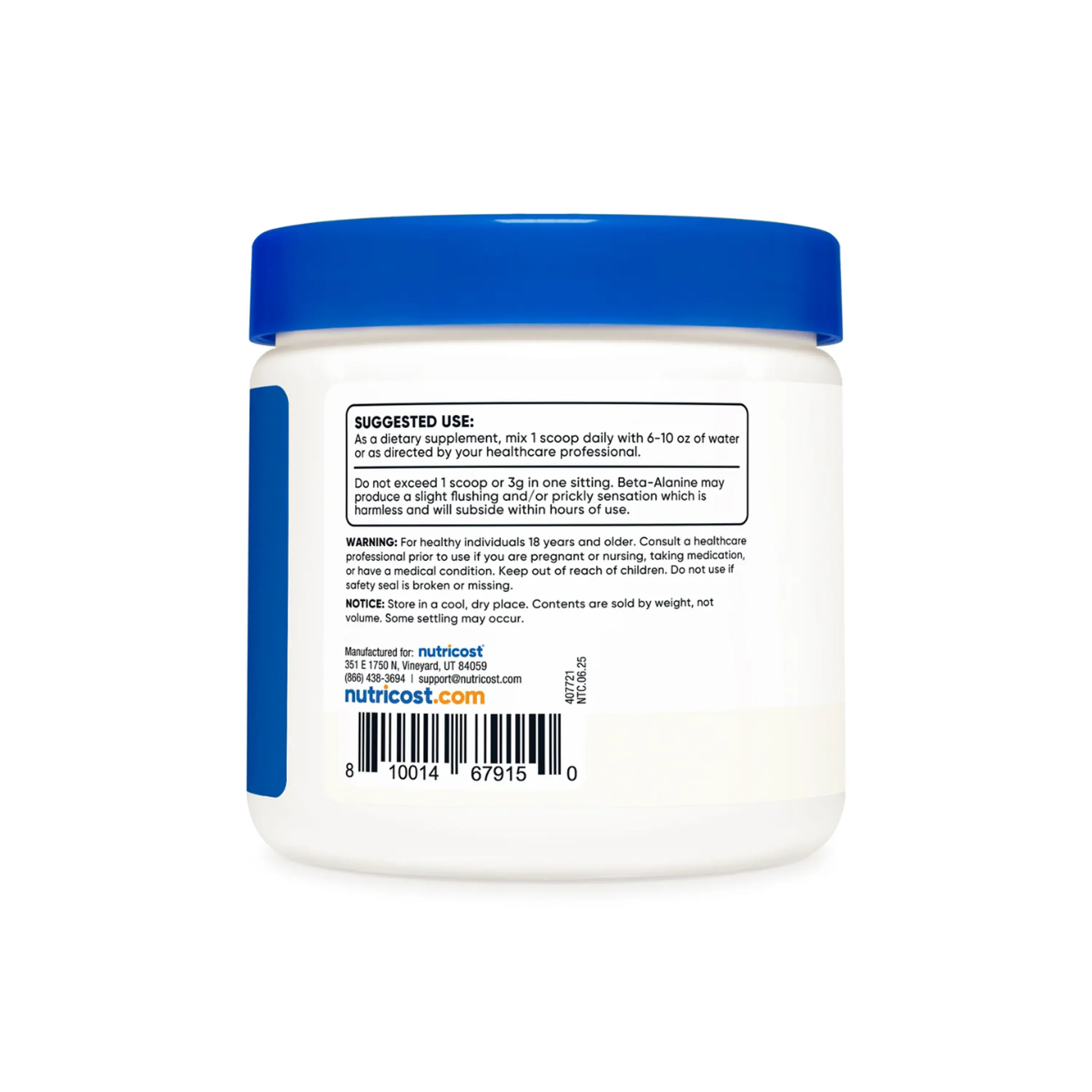 BETA-ALANINE  - fco x 300 gr / 100 serv  3