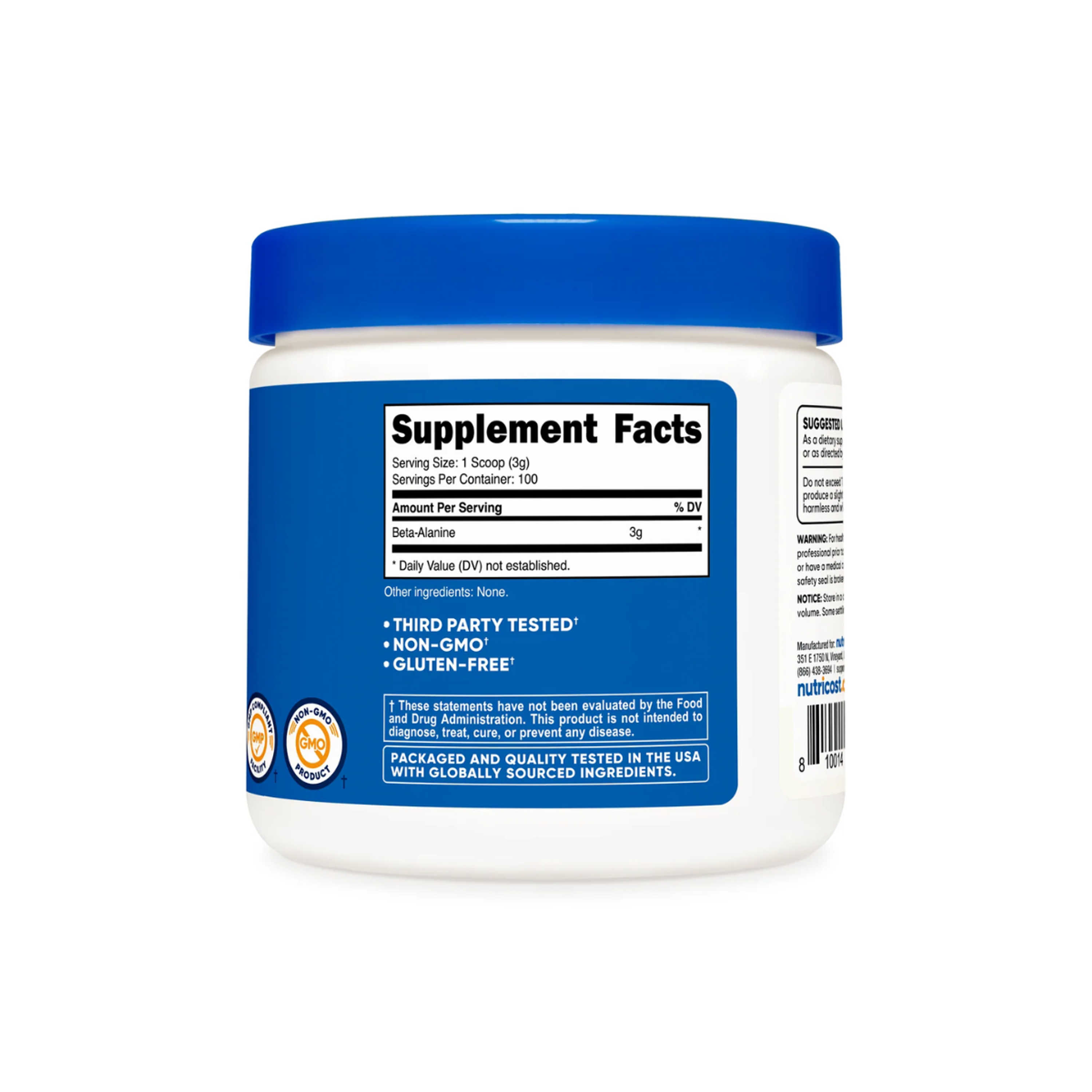 BETA-ALANINE  - fco x 300 gr / 100 serv  4