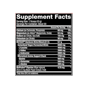 BCAA HARDCORE - fco 390 g (30 servicios