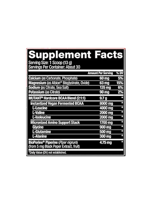 BCAA HARDCORE - fco 390 g (30 servicios