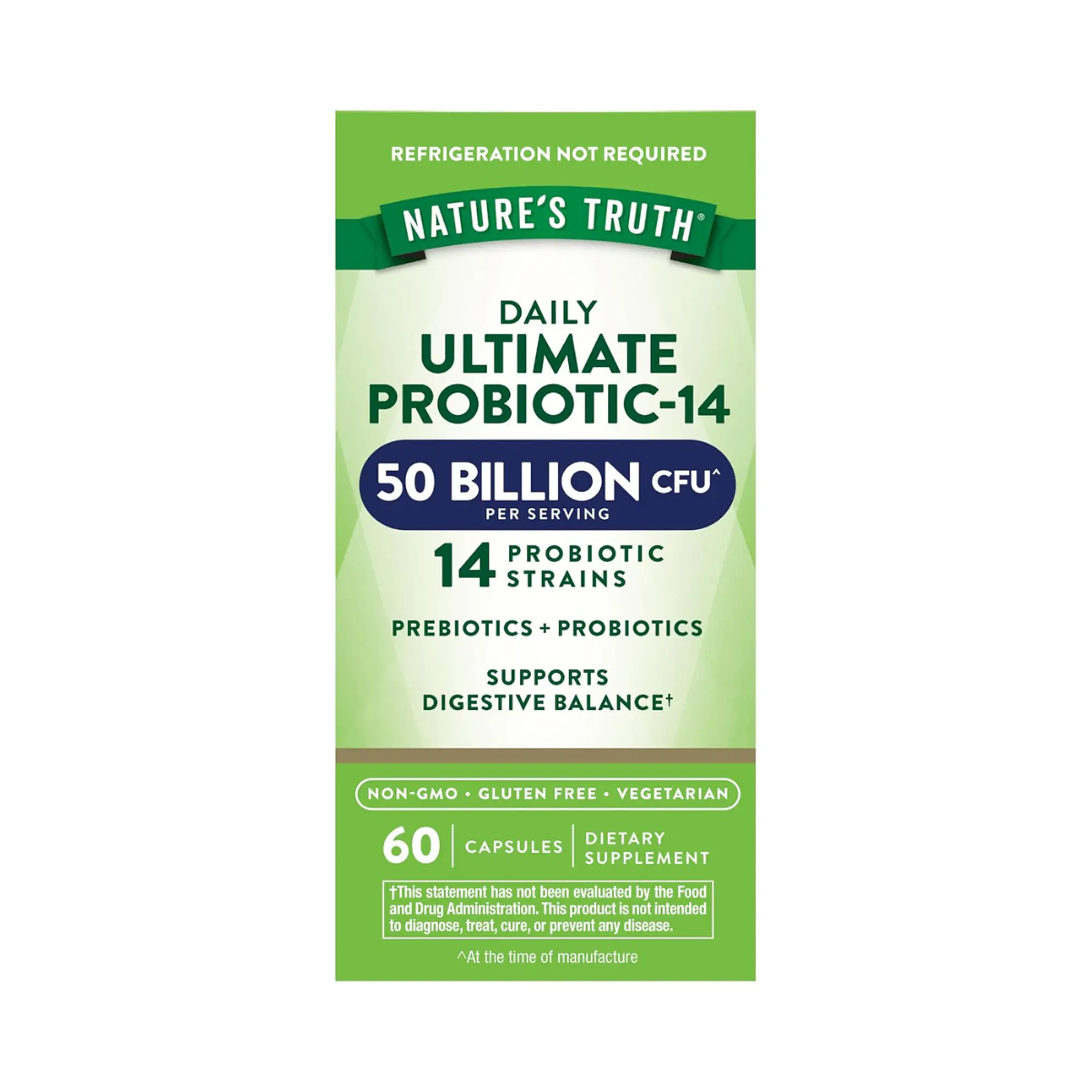 ULTIMATE PROBIOTIC-14 50 BILLION (probiotico) - fco x 60 cap 1