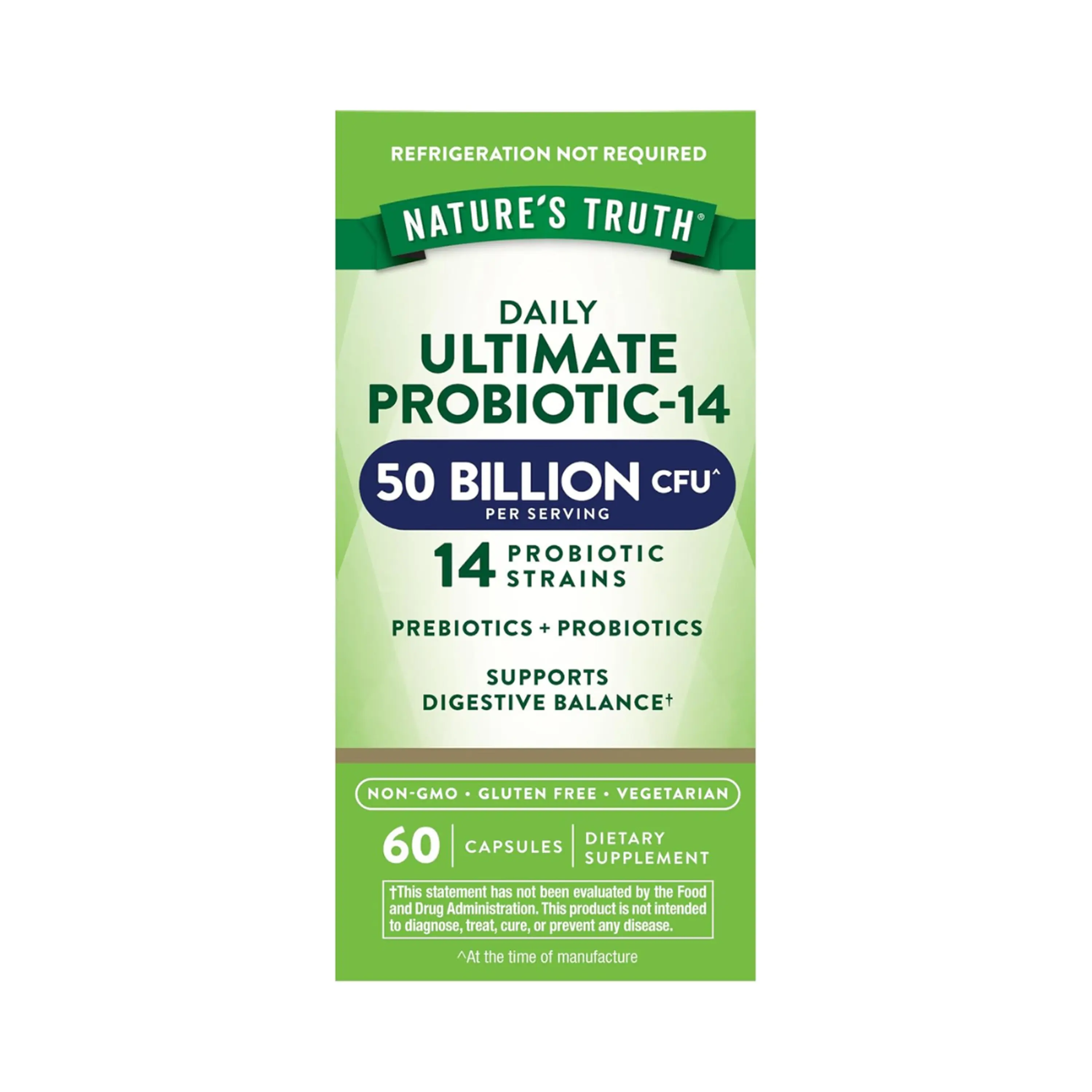 ULTIMATE PROBIOTIC-14 50 BILLION (probiotico) - fco x 60 cap 1